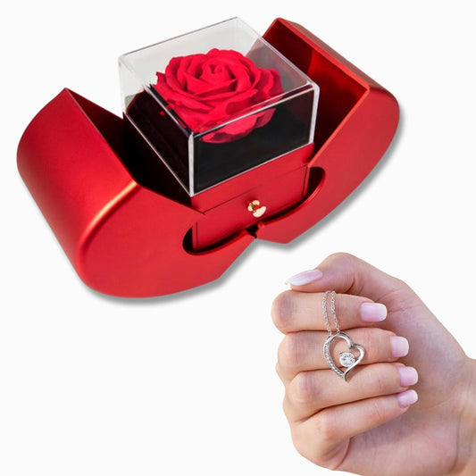 Forever Love with Red Heart Box